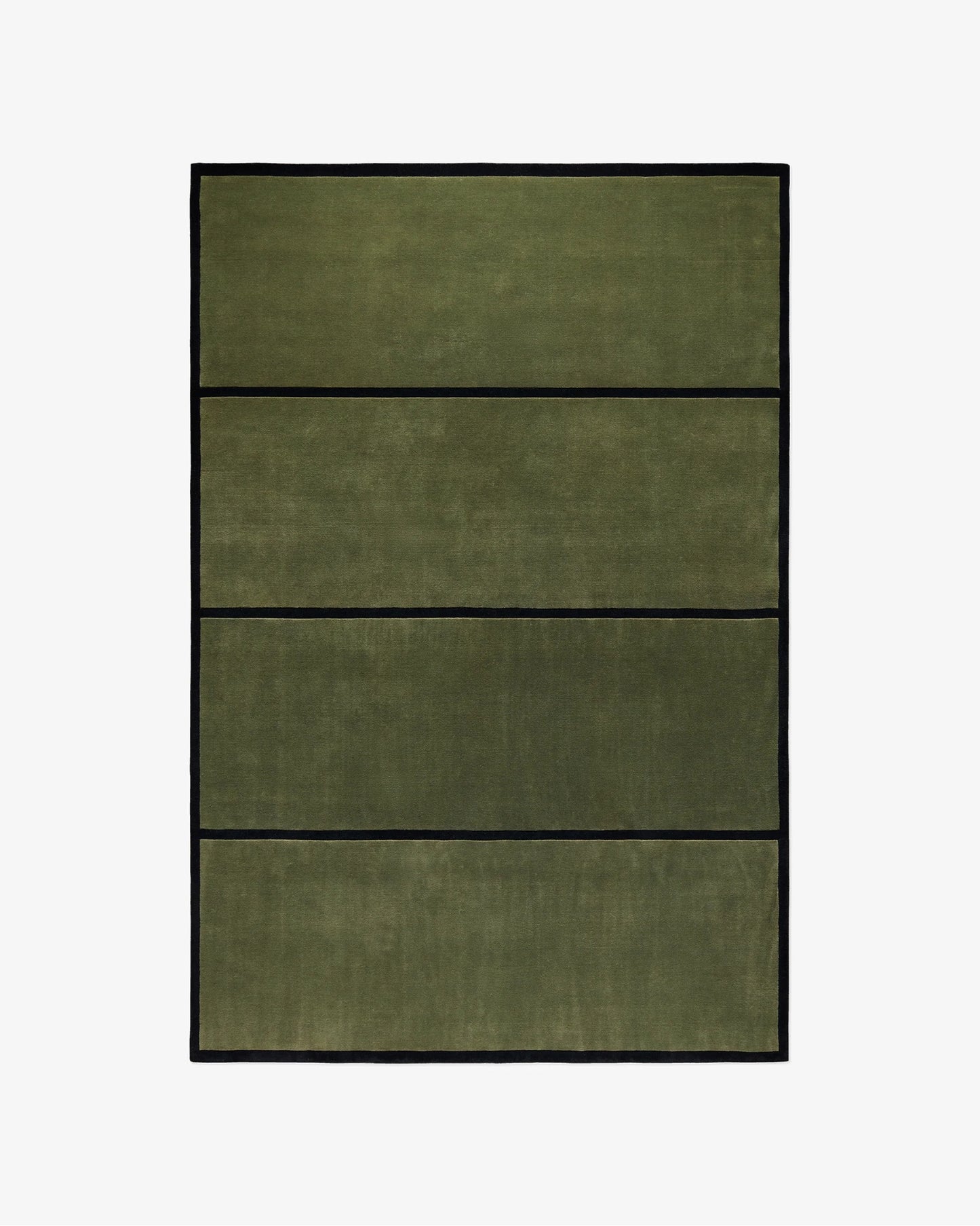 Zen Green woolen Hand Tufted Carpet